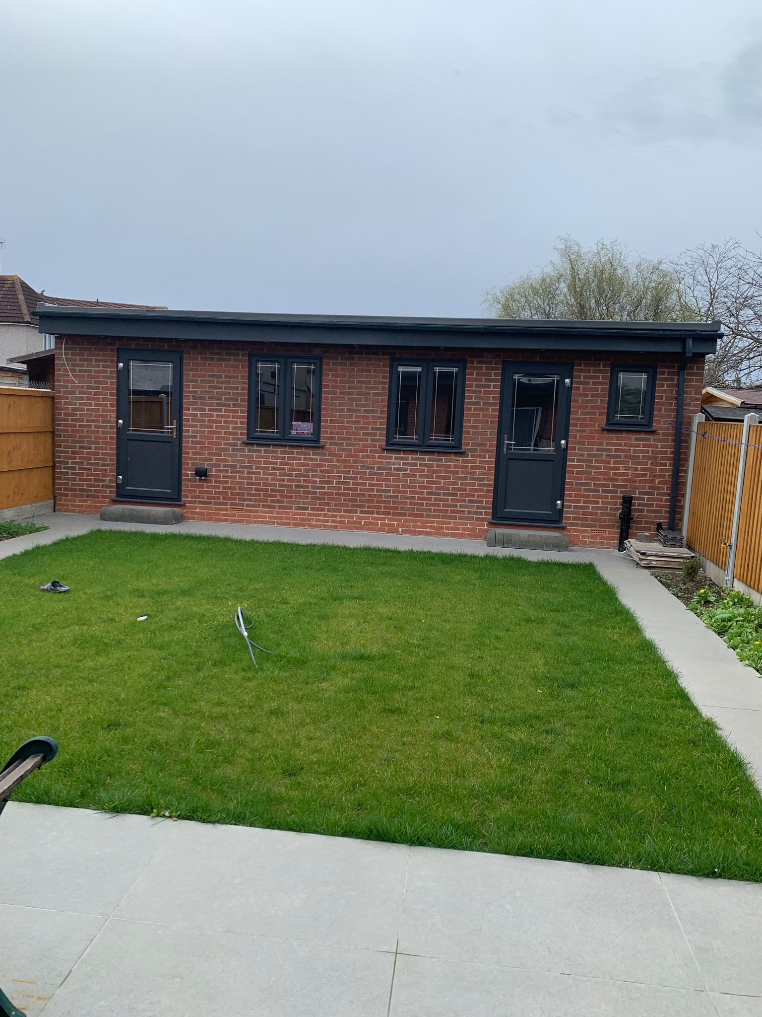 Insulated Garden Outbuilding and Landscaping